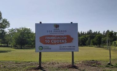 Venta terreno en barrio abierto Los Fresnos, Salvador María, Lobos