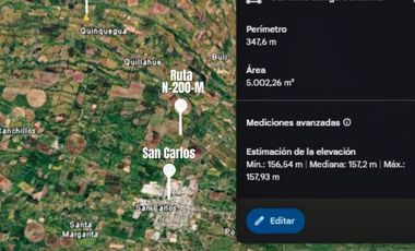 Parcela en venta en San Carlos, Orilla de Camino Gran Frente