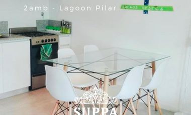 Departamento 2 amb con vista a la laguna - Lagoon Pilar
