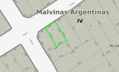 Terreno en venta - 215Mts2 - Tortuguitas, Malvinas Argentinas