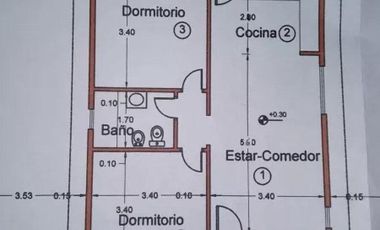 Casa en Venta - 2 Dormitorios 1 Baño - 398mts2 - Mar De Cobo
