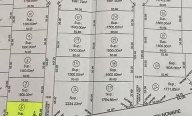 Terreno en venta - 1.527Mts2 - Los Pinos, Exaltación de la Cruz