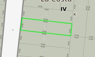 Terreno en venta - 408Mts2 - Santa Teresita