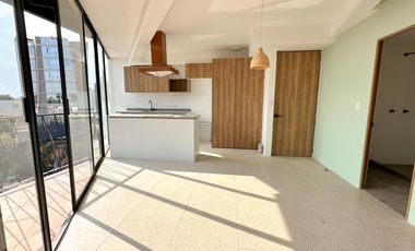 DEPARTAMENTO TIPO LOFT DE UNA RECÁMARA EN VENTA EN CAPITAL SAINT PETER, ZONA SAN PEDRO CHOLULA