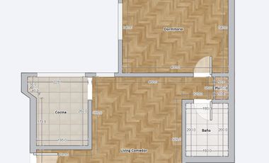 Excelente Departamento  de 2 ambientes, Totalmente reciclado!