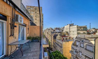 Amplio 3 ambientes c/ balcón terraza y parrilla - Recoleta