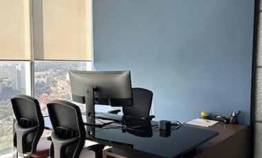 Renta oficina equipada en Espacio Santa Fe