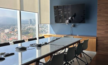 Renta oficina equipada en Espacio Santa Fe