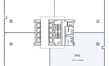 Venta  o Renta de oficina en la torre Espacio Santa Fe
