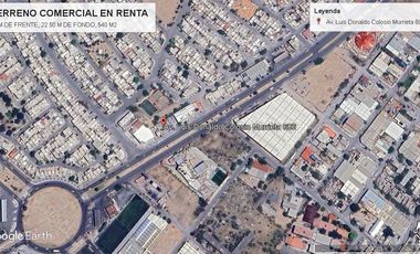 TERRENO COMERCIAL EN RENTA, AV LUIS DONALDO COLOSIO - MONTERREY N.L.