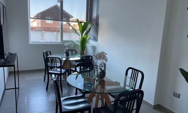 Arrienda departamento nuevo; ofrece vista y ubicación.