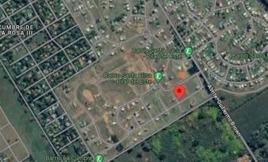 Terreno en venta -10 x 46mts - 460mts2 - Barrio Santa Elisa - Pilar