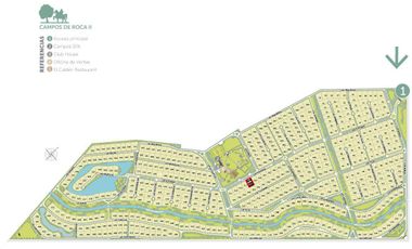 Terreno en venta 2250mts2 totales - Campos de Roca II