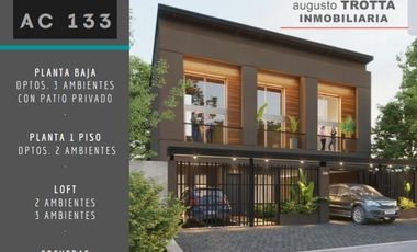 Departamentos 2 ambientes en VENTA BERAZATEGUI