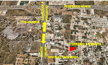 En Renta, Terreno con Oficina y área techada en Sodzil Norte