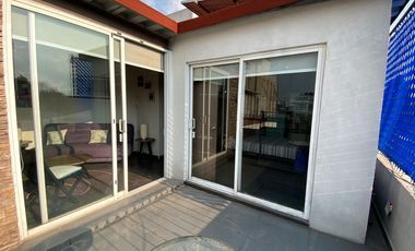 LOFT AMUEBLADO CON TERRAZA.