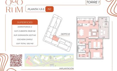 Departamento en venta de 3 ambientes en Nuevo Quilmes con excelente calidad constructiva