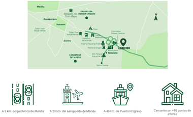 Venta/renta Bodega 529m2 Parque industrial carretera Merida-Cancun Yucatan