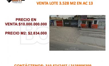 VENTA LOTE INDUSTRIAL PUENTE ARANDA 3.528 M2
