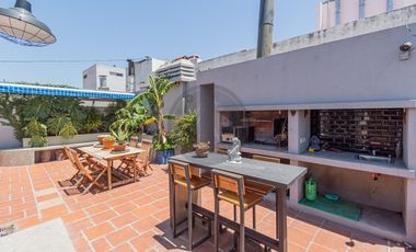 Departamento Penthouse 4 ambientes con terraza y cochera propia en alquiler Recoleta