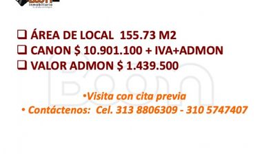 ARRIENDO LOCAL CARRERA 15 CON CLL 119