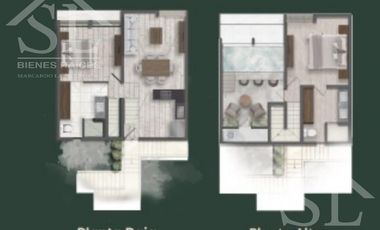 Departamento de Una Recamara en Green Urban Jungle en Temozon Norte Merida Yucatan.