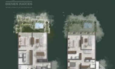 Departamento de Una Recamara en Green Urban Jungle en Temozon Norte Merida Yucatan.