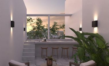 Departamento de Una Recamara en Green Urban Jungle en Temozon Norte Merida Yucatan.