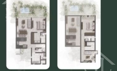 Departamento de Una Recamara en Green Urban Jungle en Temozon Norte Merida Yucatan.