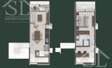 Departamento de Una Recamara en Green Urban Jungle en Temozon Norte Merida Yucatan.