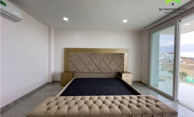 CASA SIN AMOBLAR FRENTE AL MAR EN ALQUILER -URB CIUDAD DEL MAR MANTA