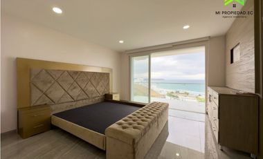 CASA SIN AMOBLAR FRENTE AL MAR EN ALQUILER -URB CIUDAD DEL MAR MANTA