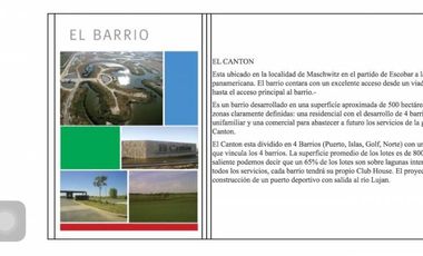 Venta Lote en Marinas Puertos del Lago