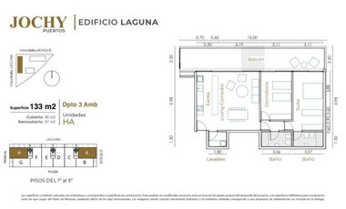 Departamento 3 AMB en Venta - JOCHY, PUERTOS