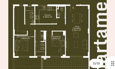 Departamento 3 ambientes Frente en  Caseros