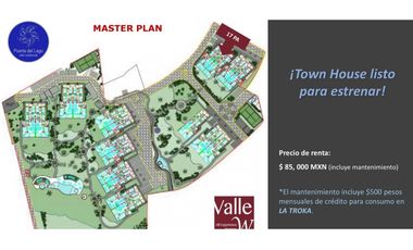 TOWN HOUSE PUERTA DEL LAGO, RENTA