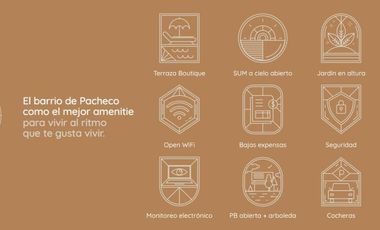 Departamento en  Boutique en pleno corazón de Pacheco