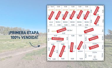 Loteo con excelente financiación