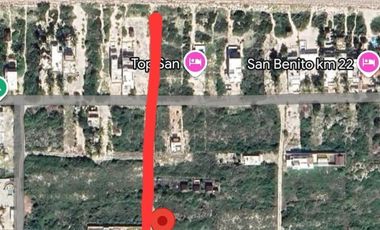 Terreno en San Benito Yucatan a 200 metros del mar