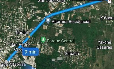 Terreno 768 M2 a excelente precio, dentro de privada Yaxlum