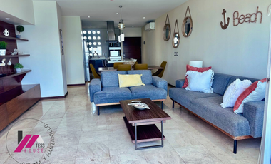 HERMOSO DEPARTAMENTO A PIE DE PLAYA EN RENTA PLAYA AZUL MANZANILLO