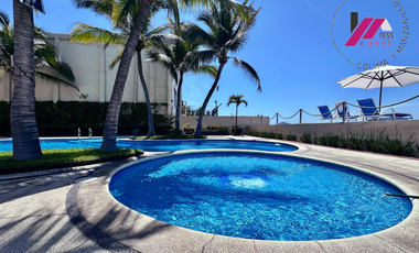 HERMOSO DEPARTAMENTO A PIE DE PLAYA EN RENTA PLAYA AZUL MANZANILLO