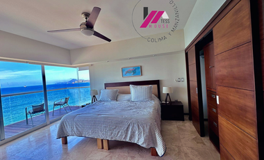 HERMOSO DEPARTAMENTO A PIE DE PLAYA EN RENTA PLAYA AZUL MANZANILLO