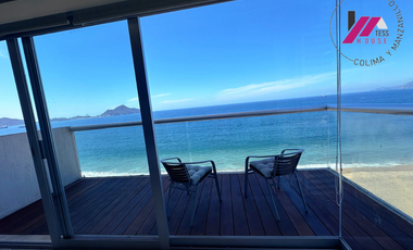 HERMOSO DEPARTAMENTO A PIE DE PLAYA EN RENTA PLAYA AZUL MANZANILLO