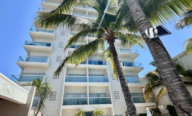 HERMOSO DEPARTAMENTO A PIE DE PLAYA EN RENTA PLAYA AZUL MANZANILLO