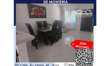 SE VENDE CASA EN LA URBANIZACIÓN VALLEJO DE MONTERIA