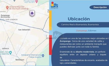 CASAS EN VENTA DESARROLLO NUEVO, VALLE DE LOS CEDROS ZUMPANGO