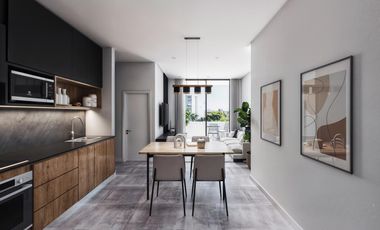 Departamento 2 ambientes con balcon al frente en Bernal centro