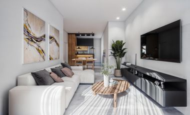 Departamento 2 ambientes con balcon al frente en Bernal centro