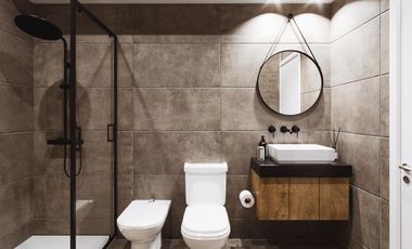 Departamento 2 ambientes con balcon al frente en Bernal centro